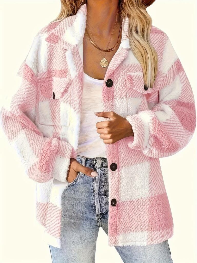 Get the Stylish Plaid Fleece Jacket for Free – Stay Warm and Chic This Fall and Winter!