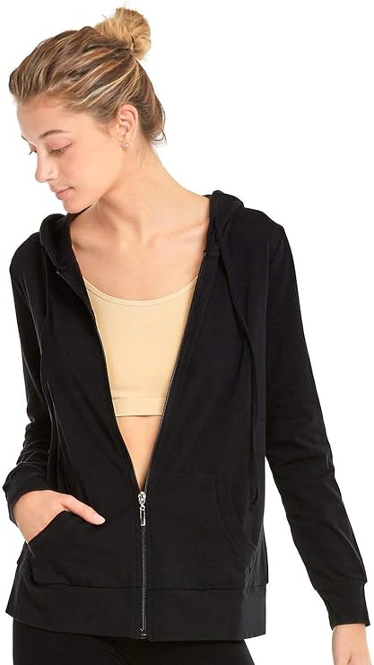 Sofra Women’s Thin Cotton Zip-Up Hoodie Jacket: A Lightweight Wardrobe Essential