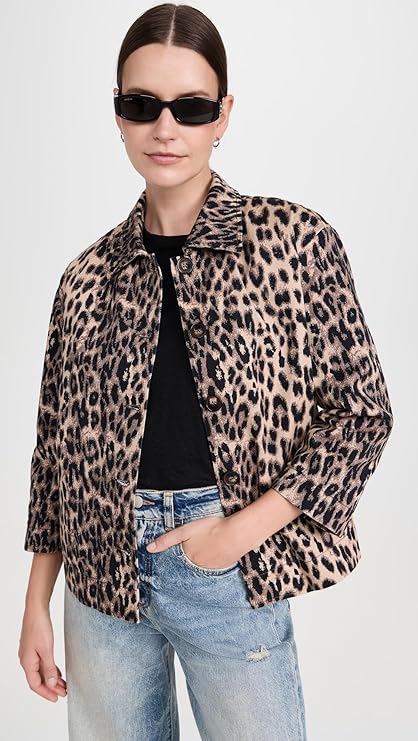 BAUM UND PFERDGARTEN Women’s Bessie Jacket – A Bold Take on Leopard Print Fashion